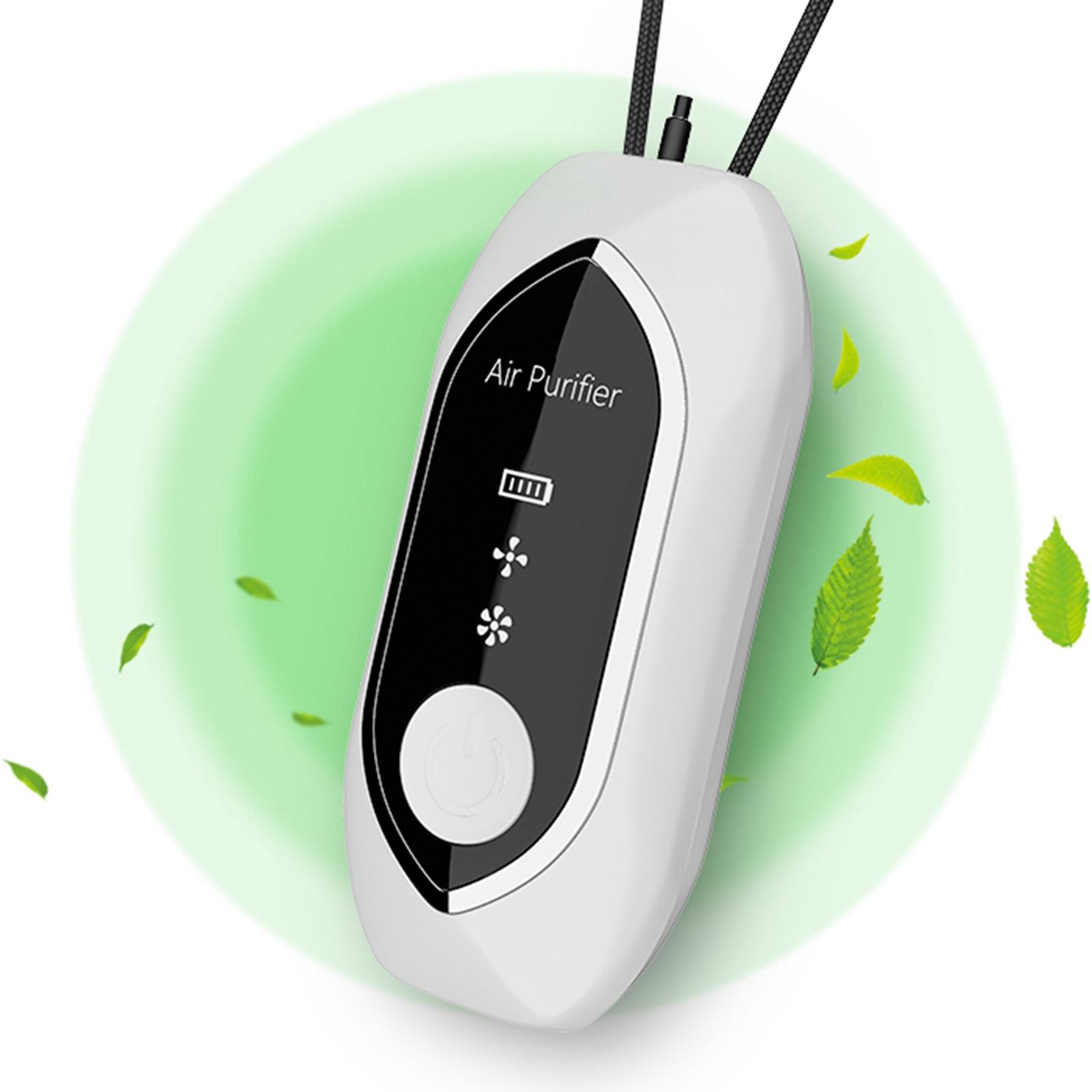 Wearable Air Purifier,Protable Personal Air Purifier Necklace, Travel Outdoor Negative Ion Generator, Remove Smoke Smell, Car/Pet Smell