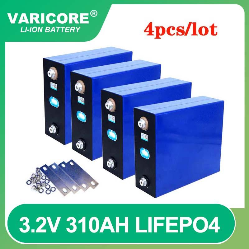 4 Pin Sạc VariCore 3.2V 280Ah 310Ah Lifepo4 DIY 12V 280AH Cho Xe Điện RV Năng Lượng Mặt Trời Xe Golf Miễn Phí Màu Sắc: 200Ah Bông 4 Chiếc