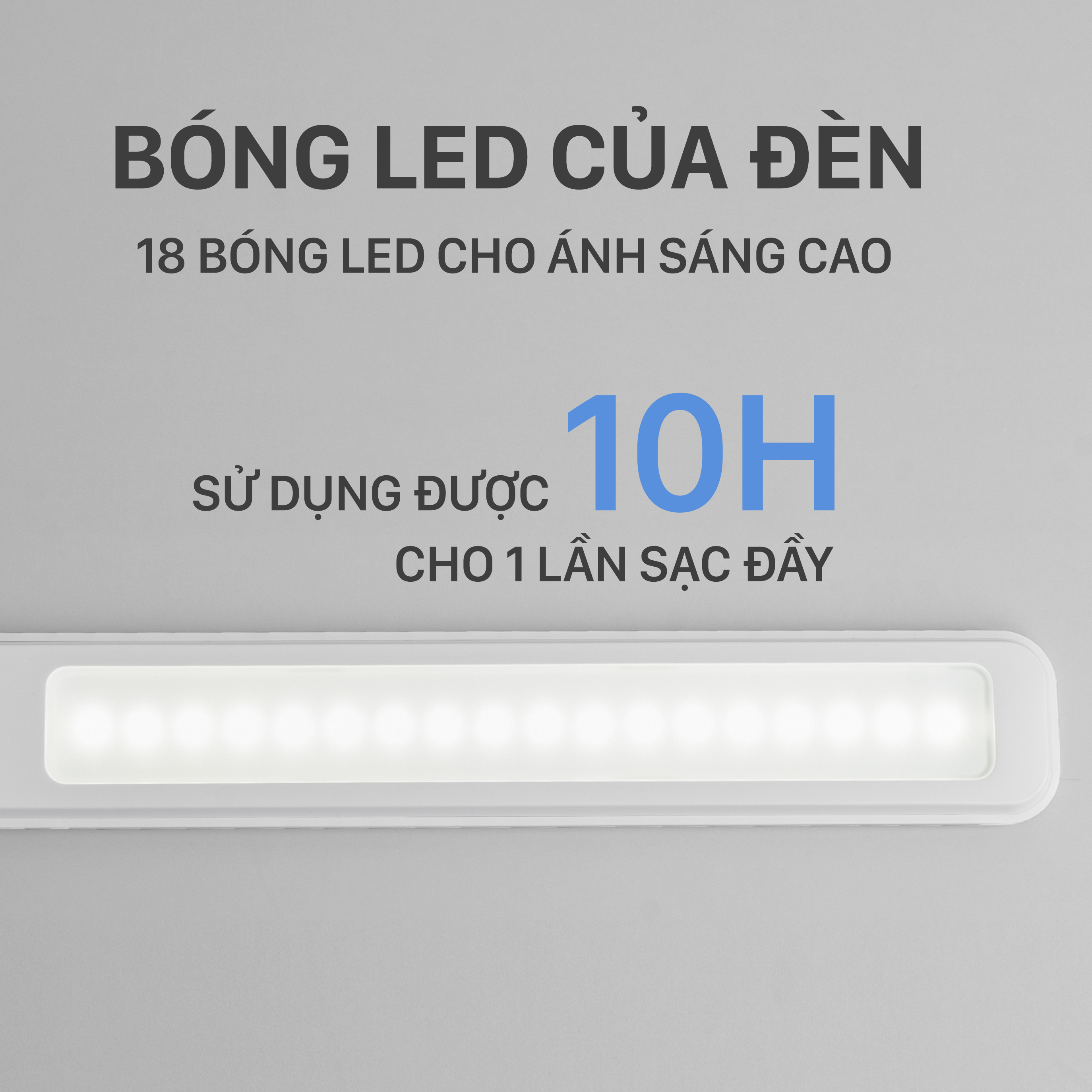 Hình ảnh Đèn Bàn Học LED Chống Cận GHINER GN-1902 (Pin 4500mAh)