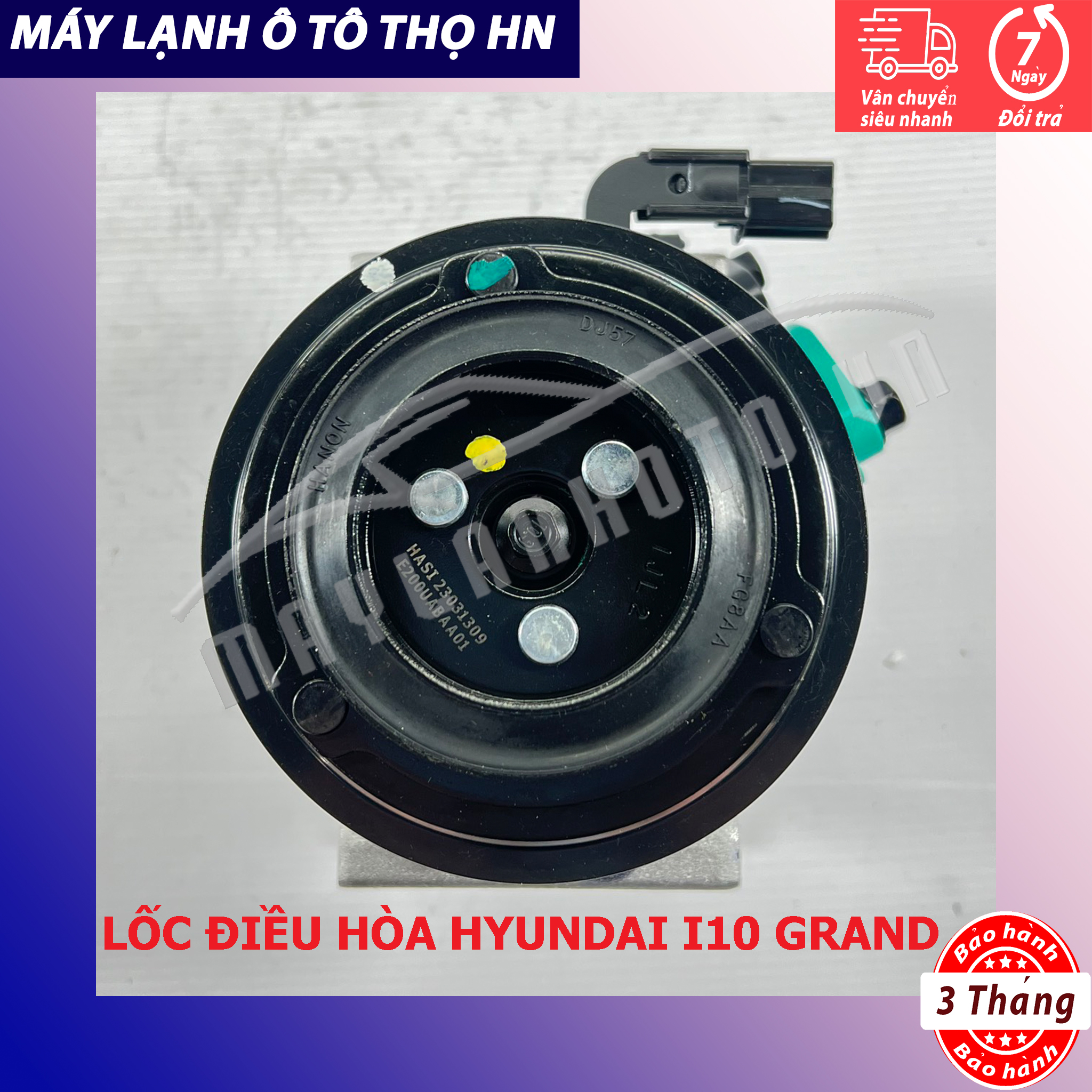 Lốc điều hòa Hyundai I10 Grand 2014 2015 2016 2017 2018 Hàng Hanon 15 16 17 18 97701-B4010/B9010