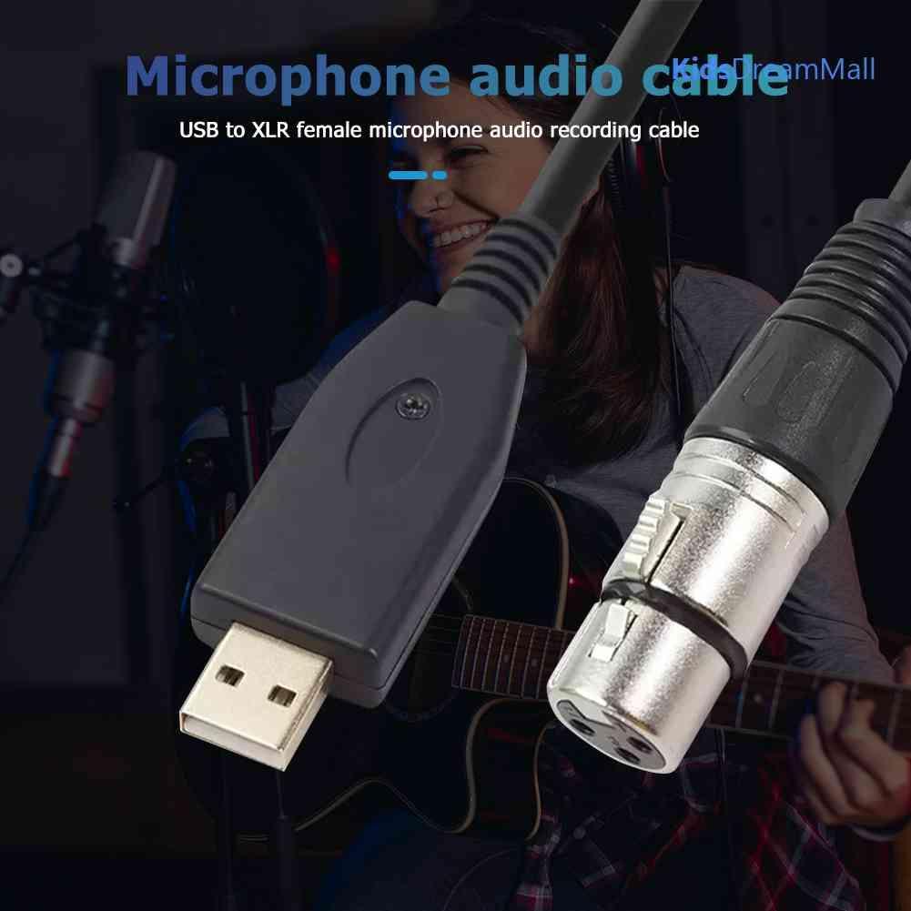 Mới Dây Cáp Chuyển Đổi Cổng USB Sang Cổng XLR 3-Pin