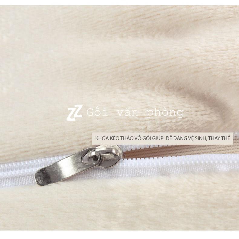 BẢO HÀNH 10 NĂM - Gối Ngủ Mỏng Cho Trẻ Và Người Gối Thấp Từ Mủ Cao Su Thiên Nhiên LTE-01