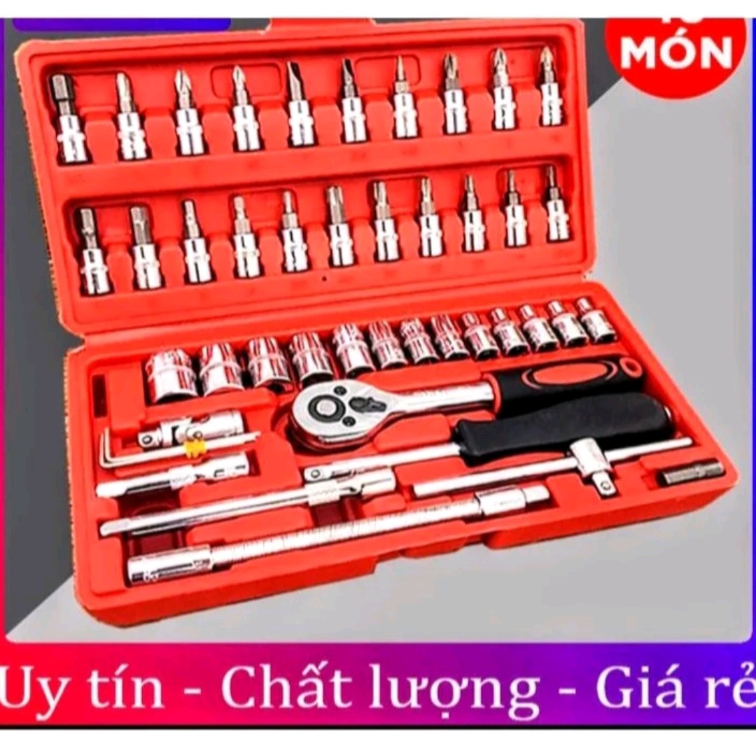 BỘ DỤNG CỤ THÁO LẮP SỮA CHỮA 46 CHI TIẾT ĐA CHỨC NĂNG