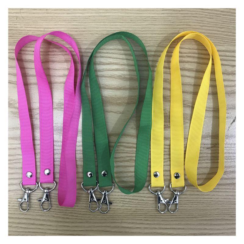 Dây đeo thẻ lụa móc xoay bản rộng 1.5cm