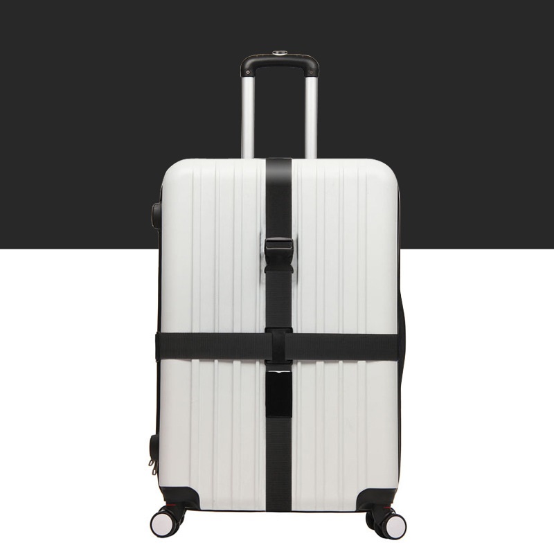 Dây đai cố định và bảo vệ vali an toàn mẫu đôi 2m, màu ngẫu nhiên+ Tặng kèm thẻ đeo hành lý ngẫu nhiên