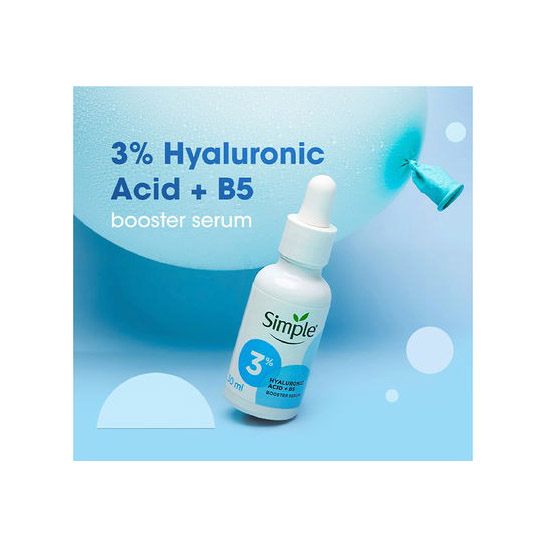 Tinh chất Simple Hyaluronic Acid + B5* Booster cấp ẩm sâu đa tầng 30ml