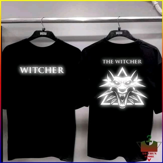 Áo Thun Nam Phản Quang The Witcher, Áo Uninsex, Tay Ngắn, Cổ Tròn, Có Áo Thun Size Lớn 2XL, 3XL, 4XL, XXL, XXXL, XXXXL