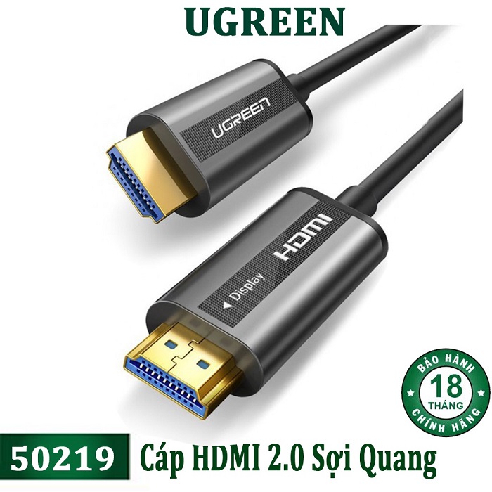 Dây Cáp HDMI 2.0 Sợi Quang Ugreen HD132 50717 50215 50216 50217 50218 50219 Cao Cấp hàng Chính Hãng