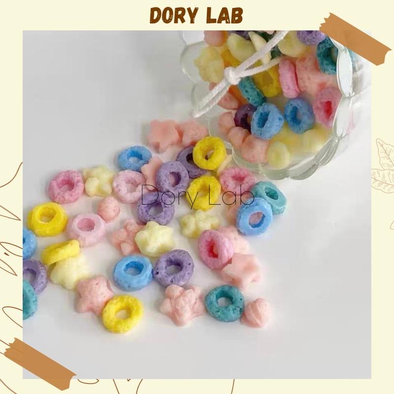 Nến Thơm Ly Kem Kẹo Vòng Màu Sắc, Phụ Kiện Trang Trí, Quà Tặng - Dory Lab