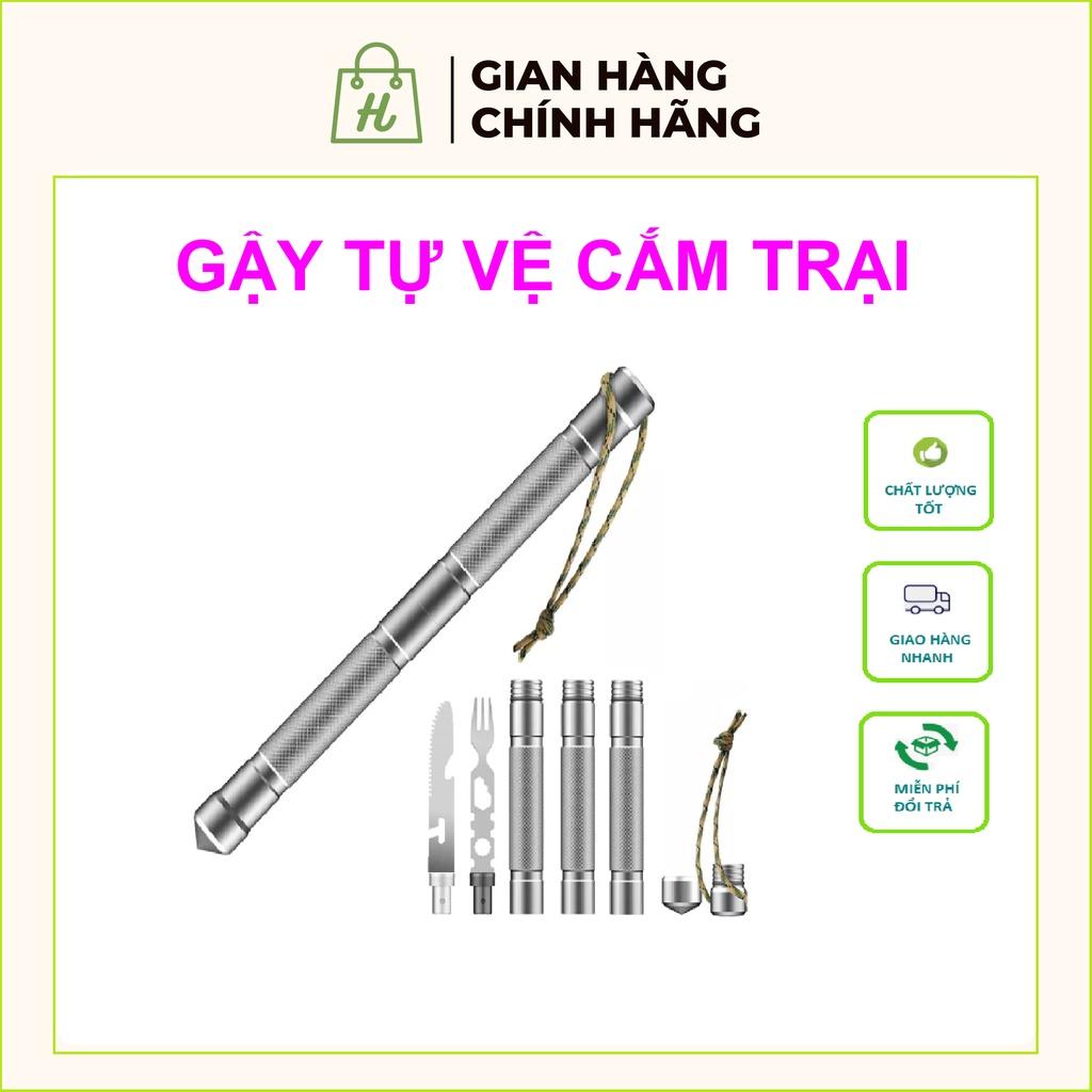 Gậy cắm trại đa năng 6 trong 1 Gậy cắm trại nhỏ gọn cầm tay đa năng