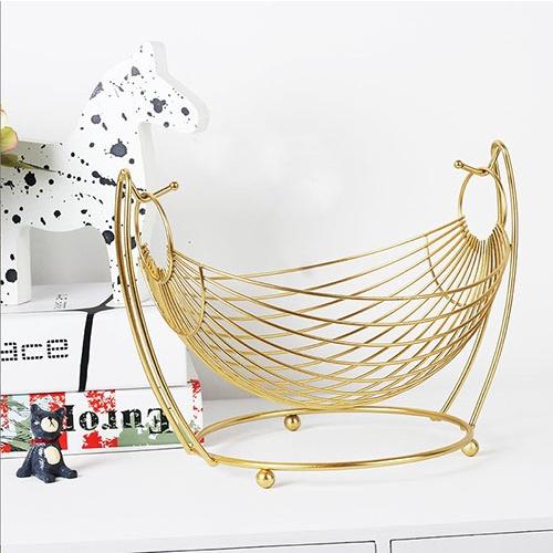 Giỏ Đựng Trái Cây Rau Củ Quả Để Bàn Đan Từ Sợi Sắt Sáng Tạo