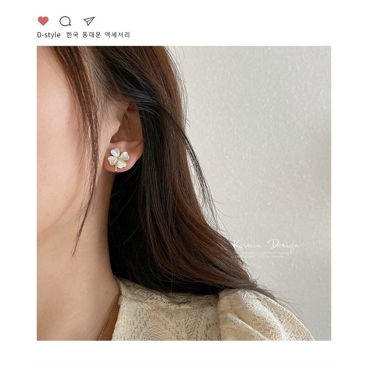 Bông tai thời trang nữ cỏ 4 lá KLG 222