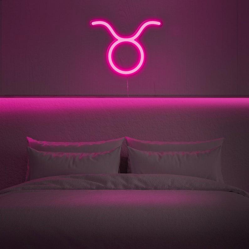 Đèn LED neon sign hình CUNG KIM NGƯU | Sử dụng điện 12V | Chuyên dùng trang trí tường, trang trí phòng ngủ, trang trí nhà , trang trí quán coffee, trang trí cửa hàng.