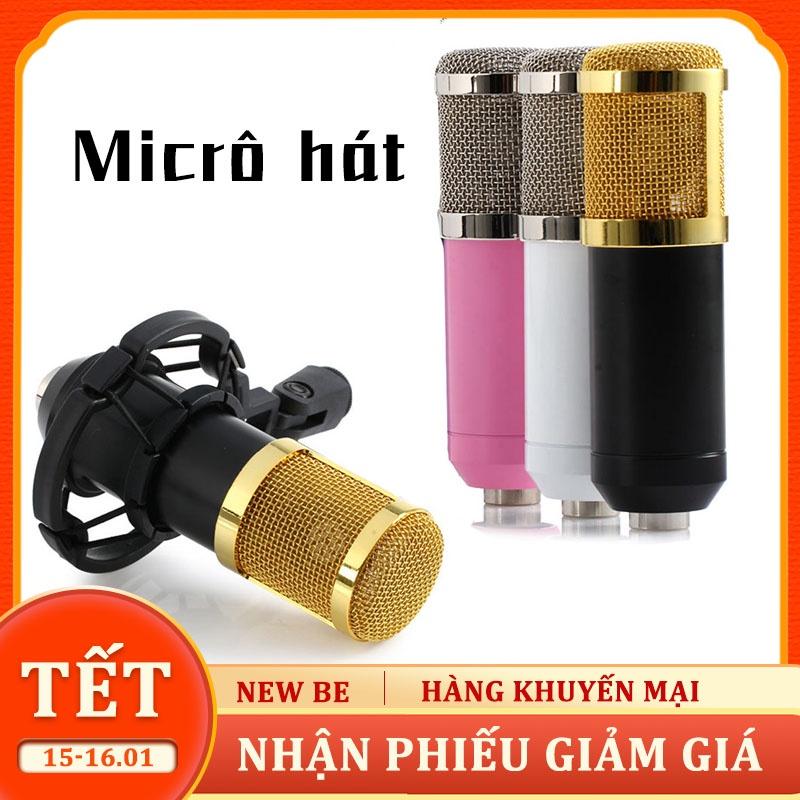 Karaoke micro thu âm phòng thu KTV BM 800 mic đài phát thanh hát ghi âm máy tính ngưng tụ micro -HTBM800