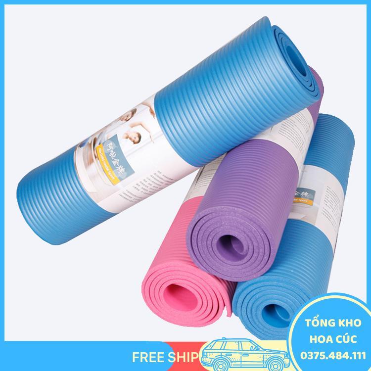 ThảM TậP Yoga ChốNg Trơn TrượT 6Mm - MàU NgẫU Nhiên - Vận Chuyển Miễn Phí Toàn Quốc