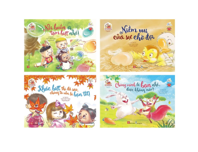 Combo - Sách song ngữ bồi dưỡng tâm lý, trí tuệ cho trẻ 4T