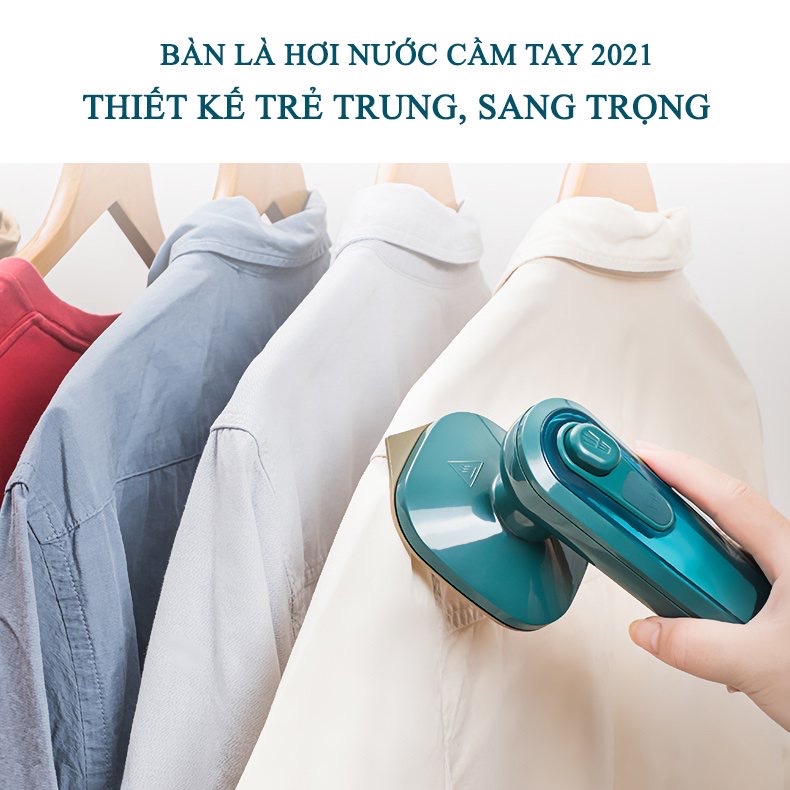 Bàn ủi hơi nước cầm tay mini ,nhỏ gọn mang theo du lịch giã ngoại ,có thể ủi khô và nước