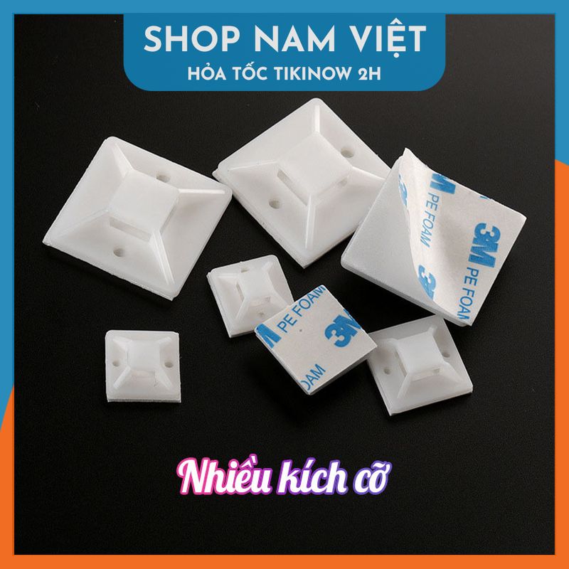 Nẹp Giữ Dây Điện, Dây Cáp Dán Tường (Không Kèm Dây Rút)