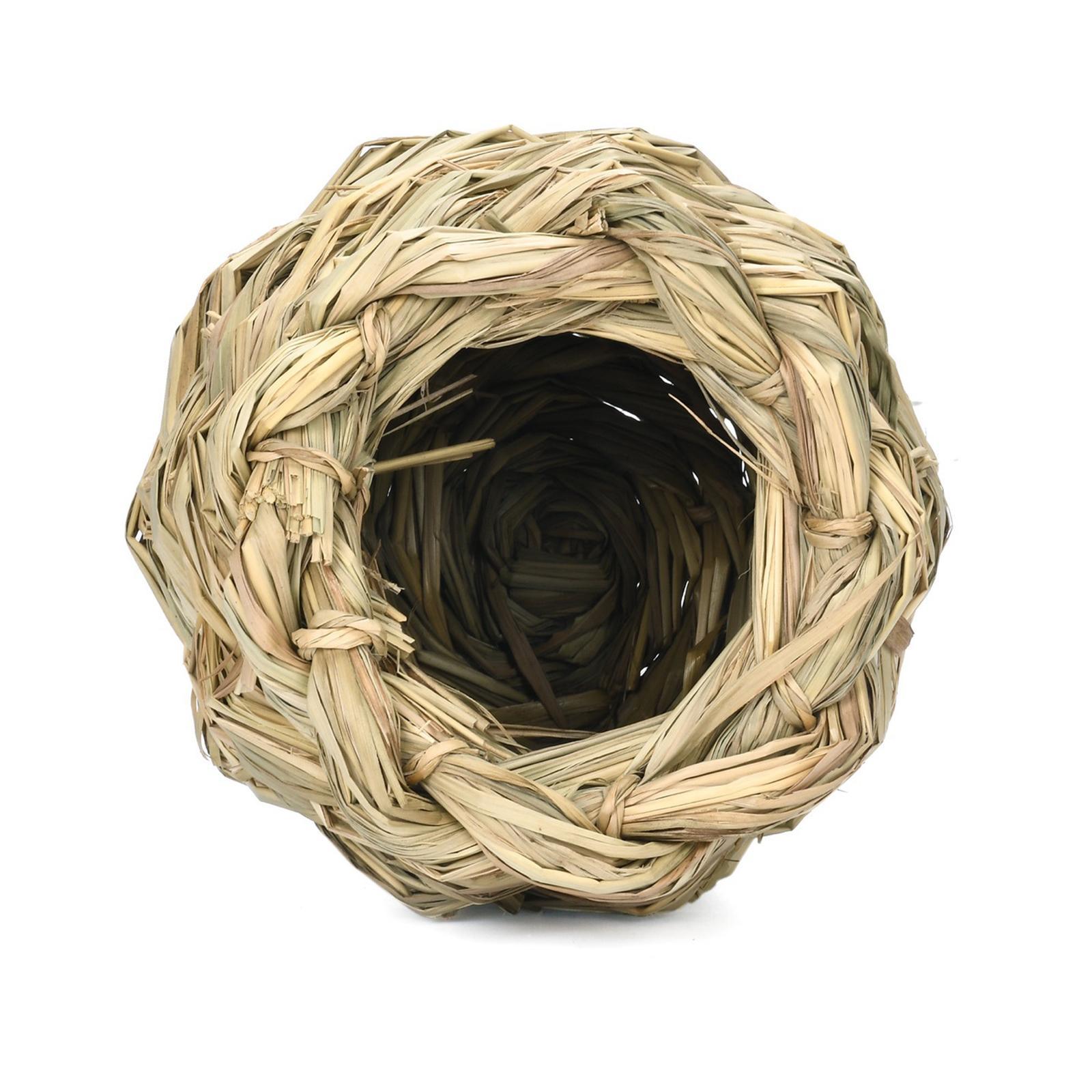 Hanging Straw Cage Bed Hideaway Hut Rabbit for Hedgehog Bunny