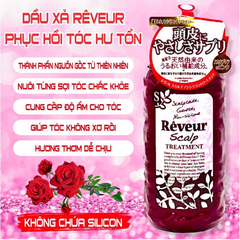 Dầu Xả Phục Hồi Tóc Hư Tổn Rêveur Scalp Treatment 500ml