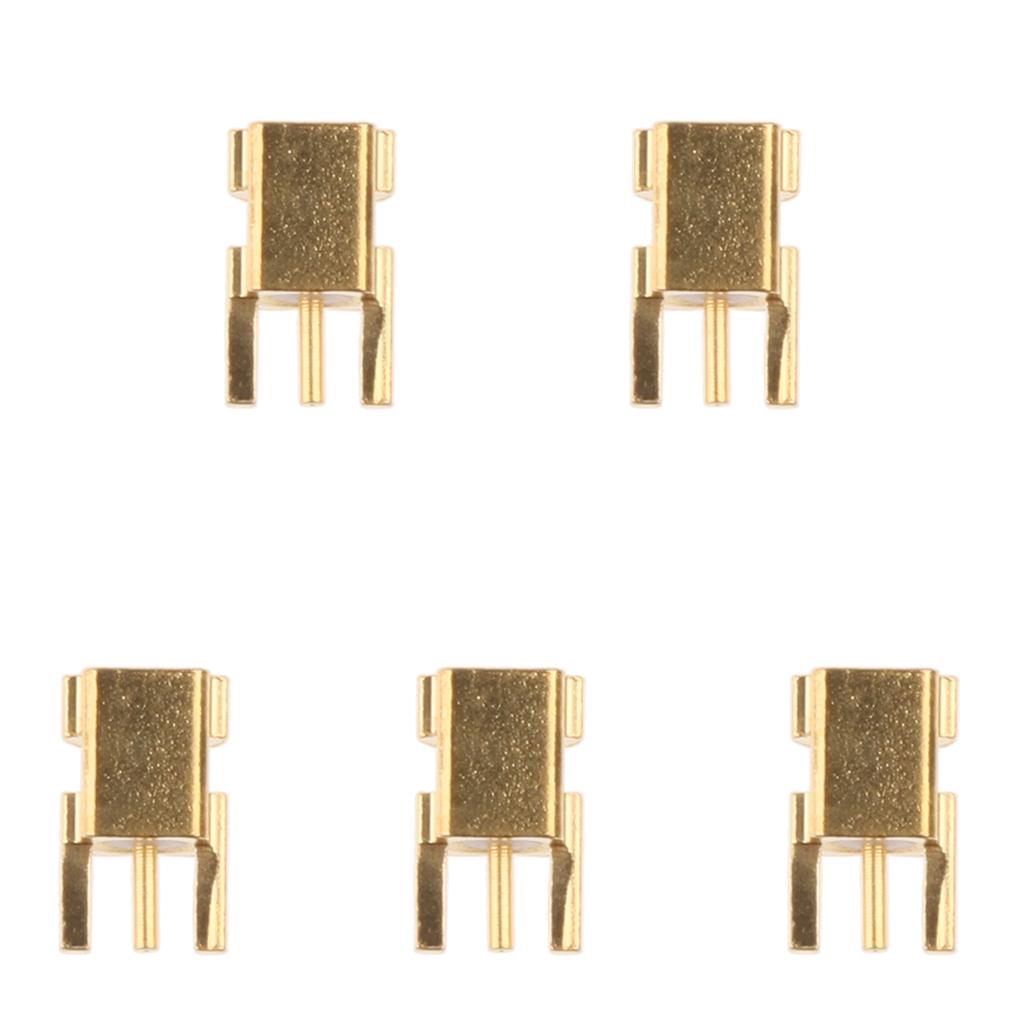 2xShure pure copper gold plated pin * 5 Female