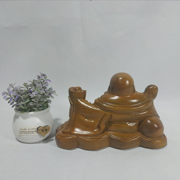 Tượng ông DI LẶC gỗ BÁCH XANH  để trên oto