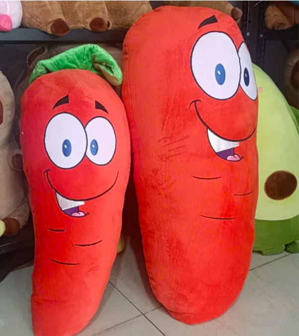 Gấu bông cà rốt vui vẻ đáng yêu - Size từ 65cm đến 85cm - Quà tặng gấu bông cà rốt êm mịn cho bé