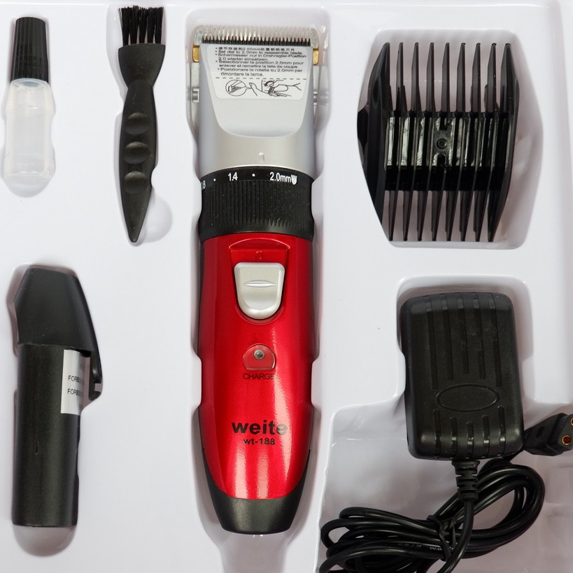 Tông đơ cắt tóc WEITE PRO 2 pin sạc