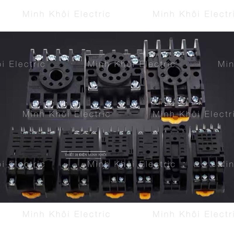 Đế rơ le timer thời gian, đế relay trung gian socket relay, de role
