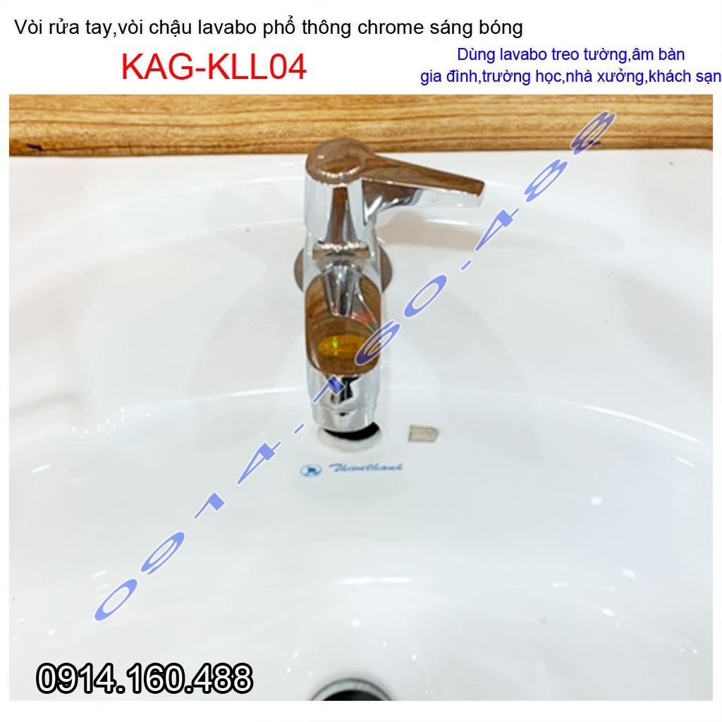 Vòi lavabo lạnh rửa mặt tay vuông gạt chome bóng nước mạnh sử dụng tốt siêu bền