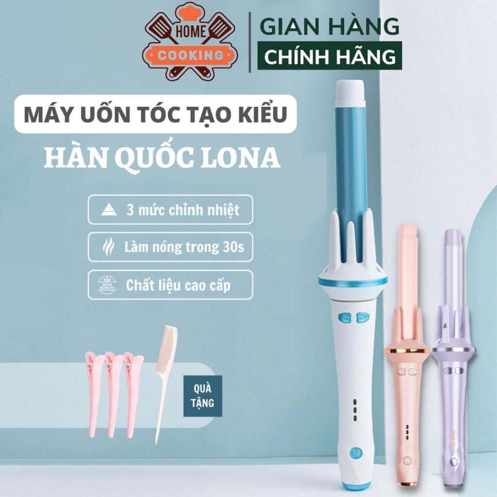 Máy uốn tóc tạo kiểu Hàn Quốc Lona đa năng, máy làm xoăn phồng tóc, tạo kiểu nhanh, xoăn lọn to nhỏ, bảo hành 12 tháng