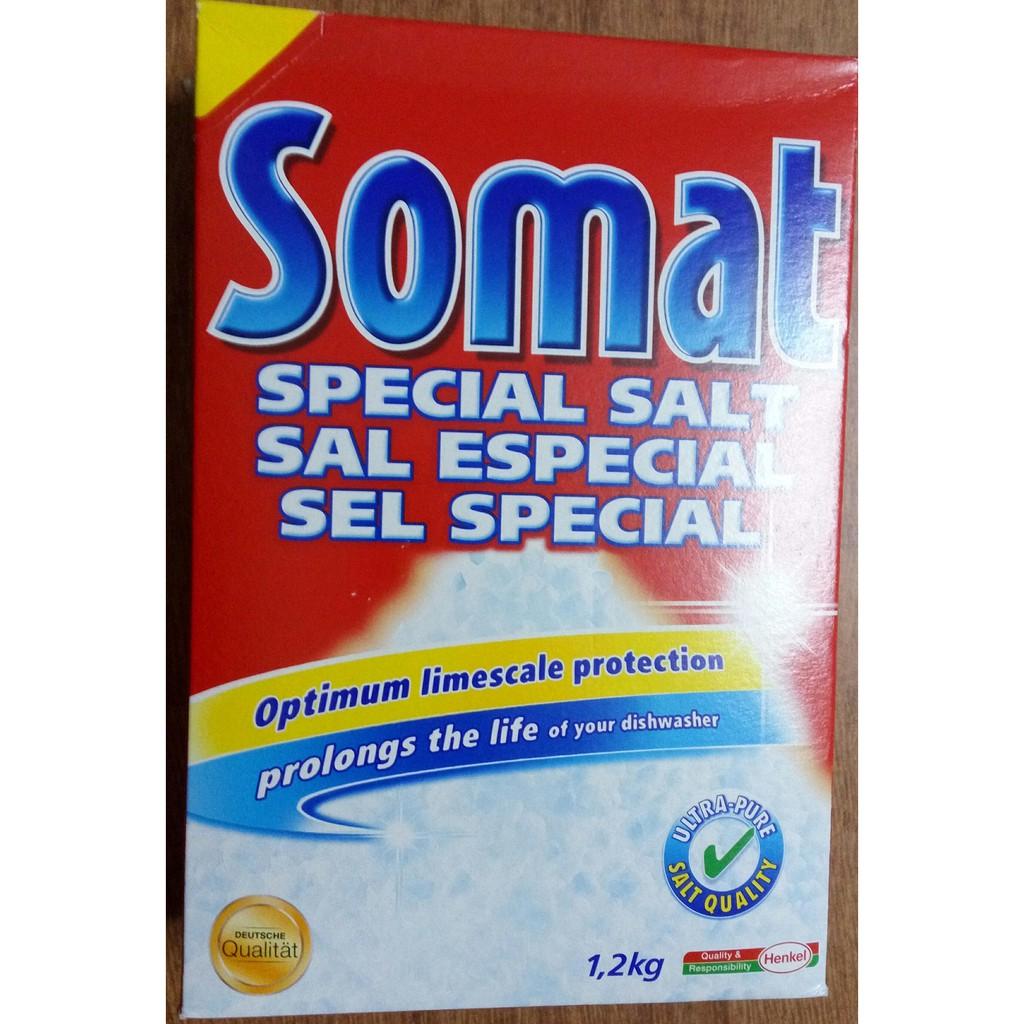 muối rửa chén Somat chuyên dùng cho máy hộp 1,2kg (Muối làm mềm nuớc )