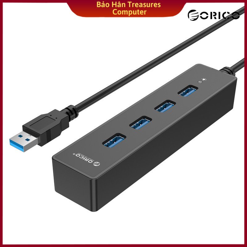 Hub USB 3.0 Orico 4 Cổng W8PH4 - Hàng Chính Hãng