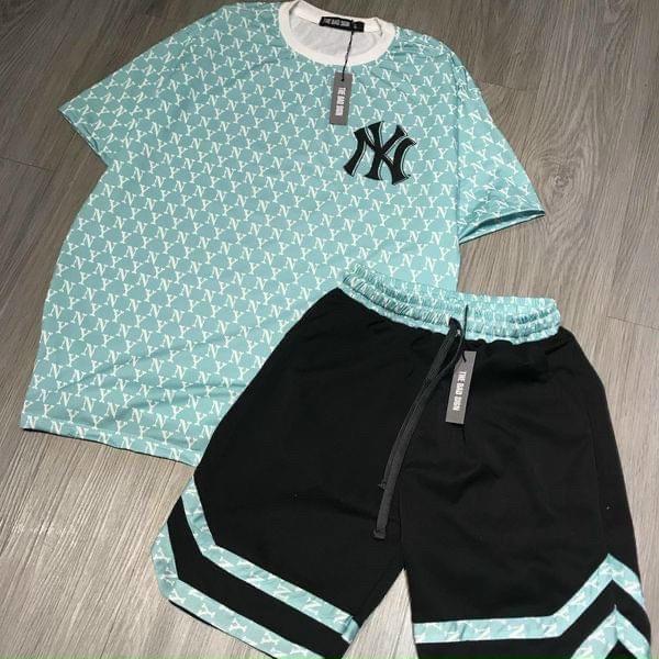 Sét bộ đồ quần đùi NAM nữ UNISEX in chữ, đồ mặc nhà, đồ nữ, đồ ngủ
