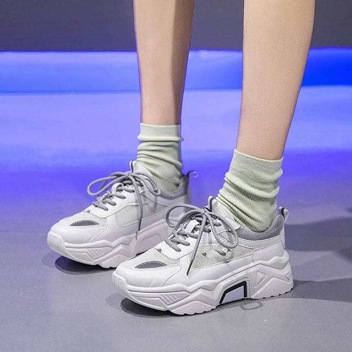 Giày thể thao nữ dành cho học sinh sinh viên thiết kế kiểu dáng phong cách Nhật Bản mã 208