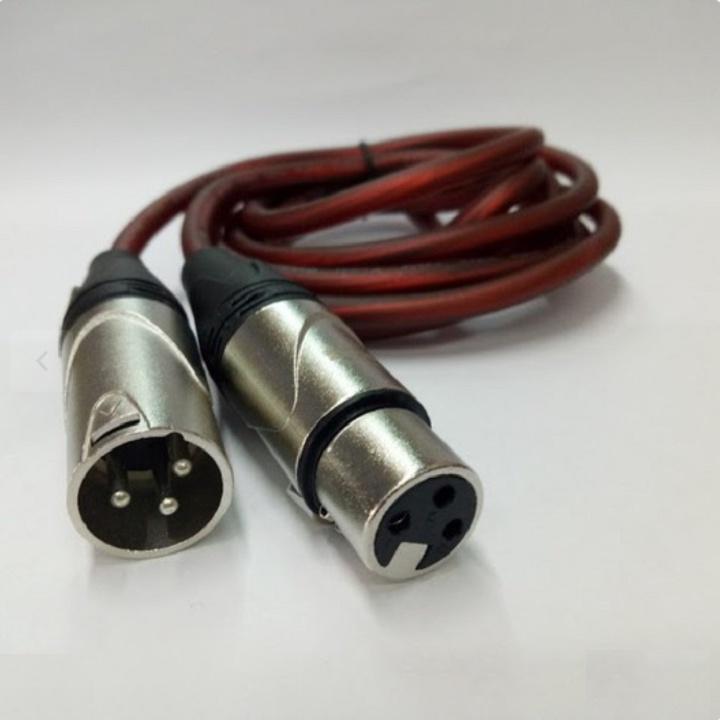 Dây Canon Kết Nối Mic Thu Âm Loại Tốt - Cáp Kết Nối Micro Thu Âm XLR Đến Soundcard Hoặc Nguồn Phantom - Cáp 2 Canon Đầu