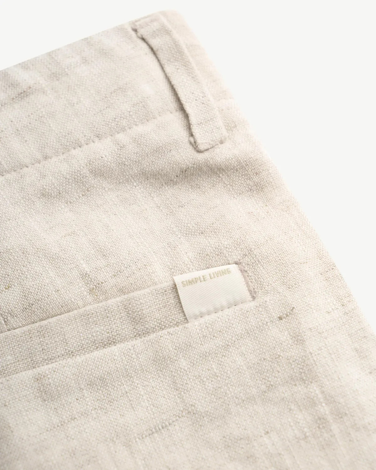 Quần short nam linen nhãn trang trí. Loose - ROUTINE 10S26PSH007