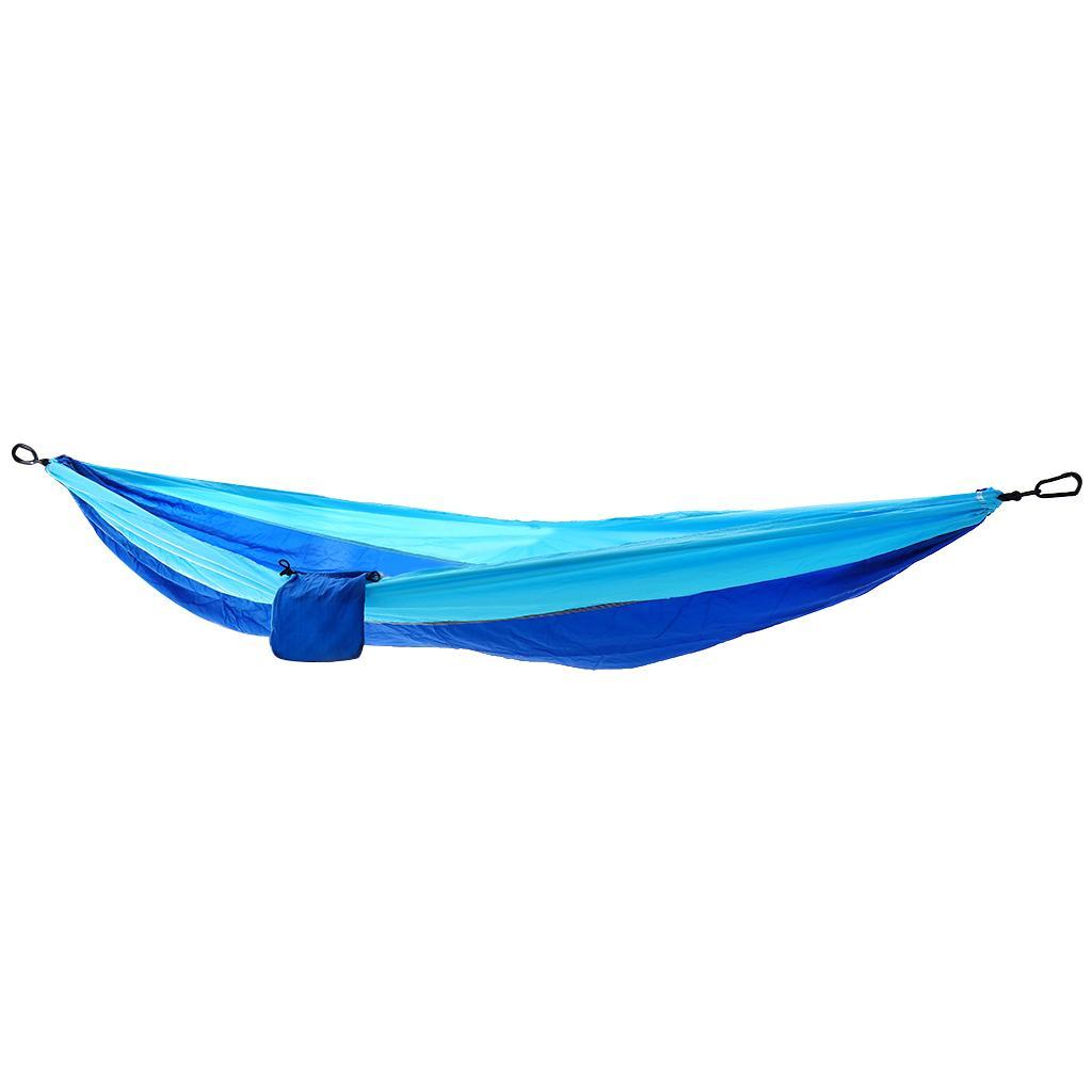 Heavy Duty Double Swing Hammock Foldable Camping Ultralight Sleeping Hanging Bed with Storage Bag