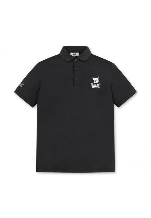 Hàn Quốc Waac Golf 23 Đàn ông Đàn nam Ta áo Polo áo phông Polo mặc áo choàng nam Color: Black Size: XXL