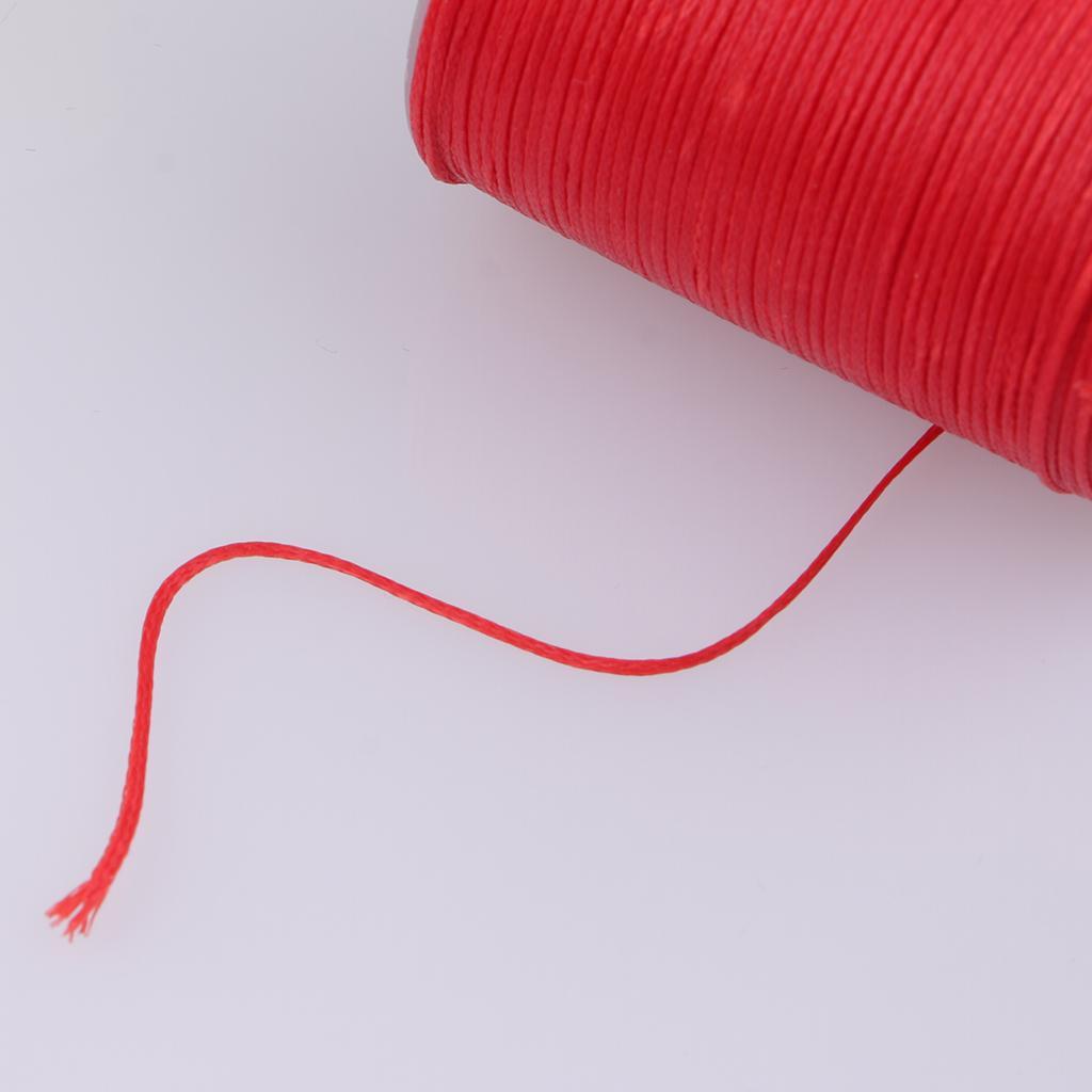 2 Rolls 150D Flat Polyester Waxed Thread for Leather Craft DIY