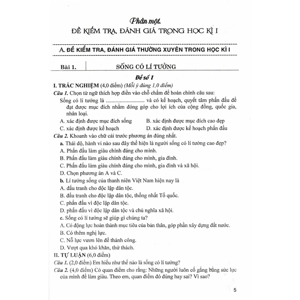 Sách - Đề Kiểm Tra, Đánh Giá Giáo Dục Công Dân 9 (Dùng Kèm SGK Kết Nối Tri Thức Với Cuộc Sống) - HA