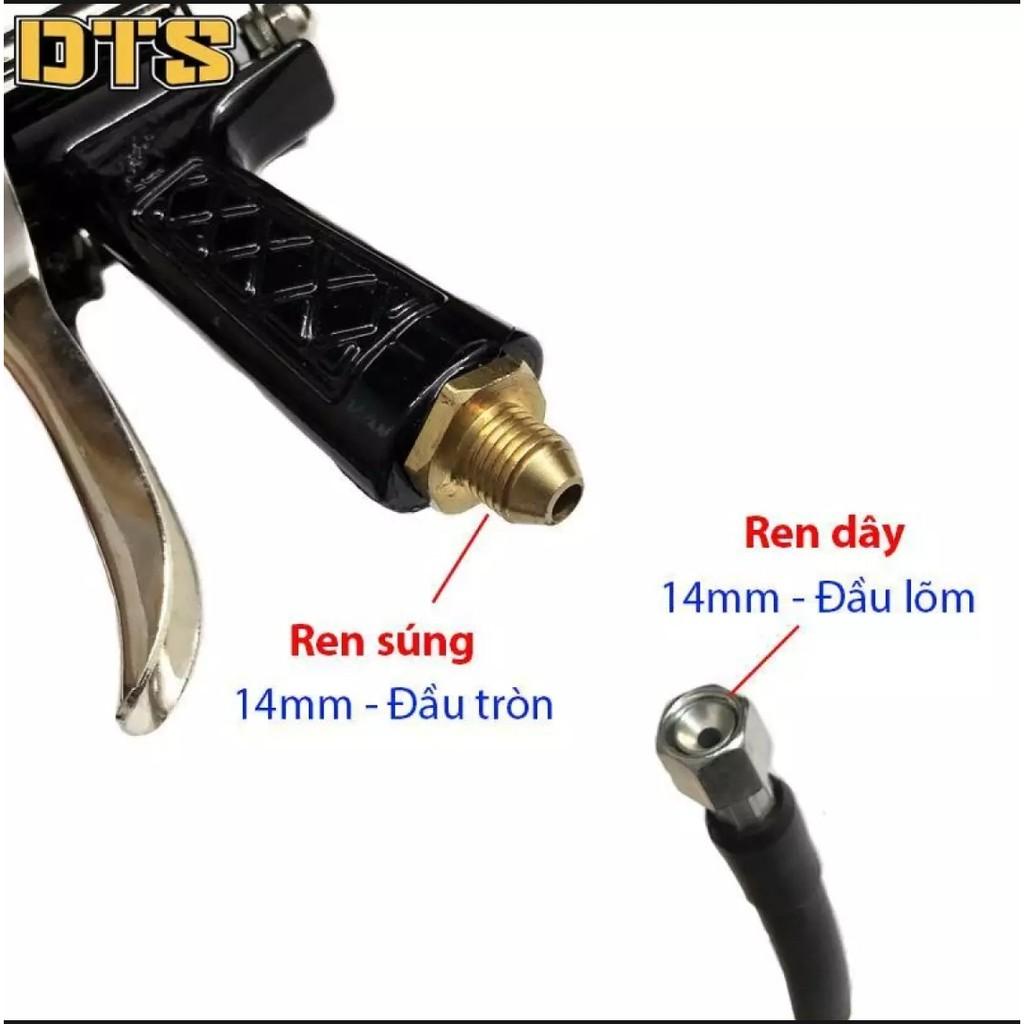 Súng Xịt Rửa Nước Áp Lực Cao - Vòi Xịt Rửa Xe Chuyên Nghiệp Màu Đen