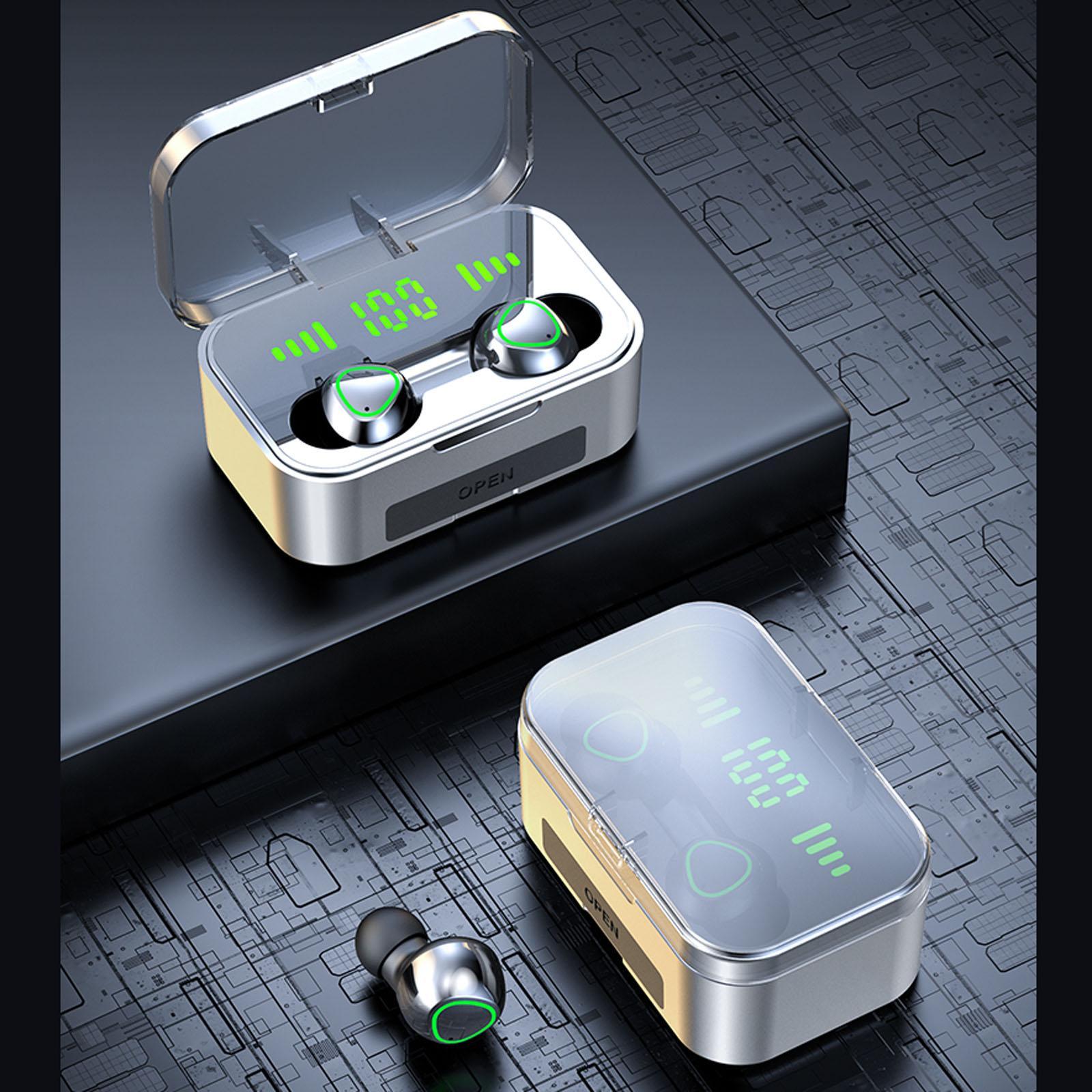 In Ear Earphones Earbuds Digital Display with Microphone Intelligent Touch