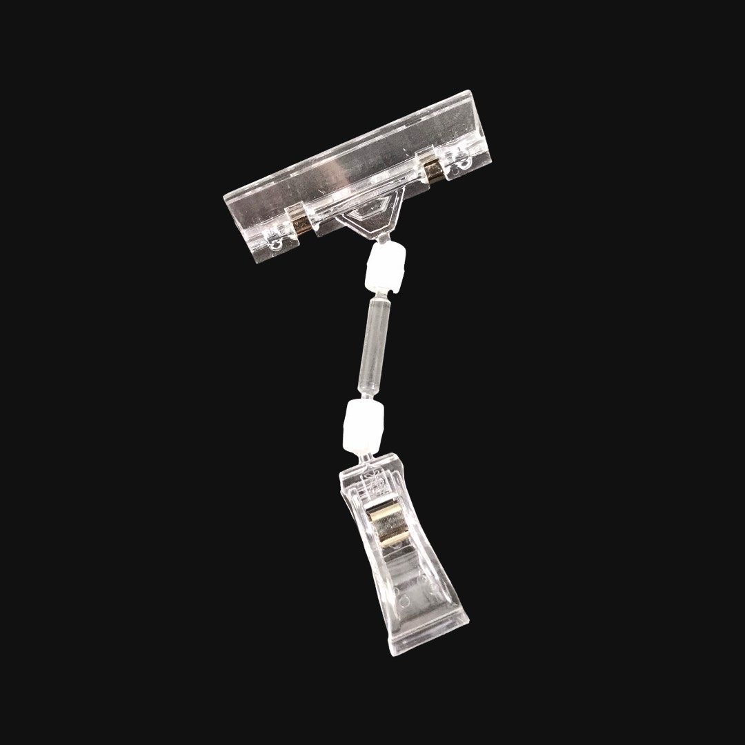 Kẹp nhựa JE005 16cm 2 đầu trắng trong - Bịch