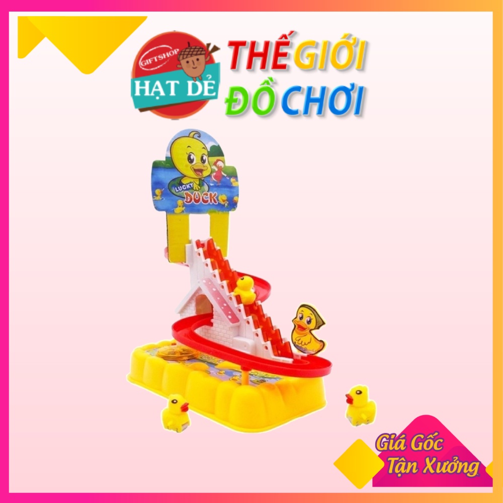 Đồ Chơi Cầu Trượt Vịt Vàng Leo Thang, Vịt Leo Thang Phát Nhạc Cực Vui Tai Cho Bé Yêu