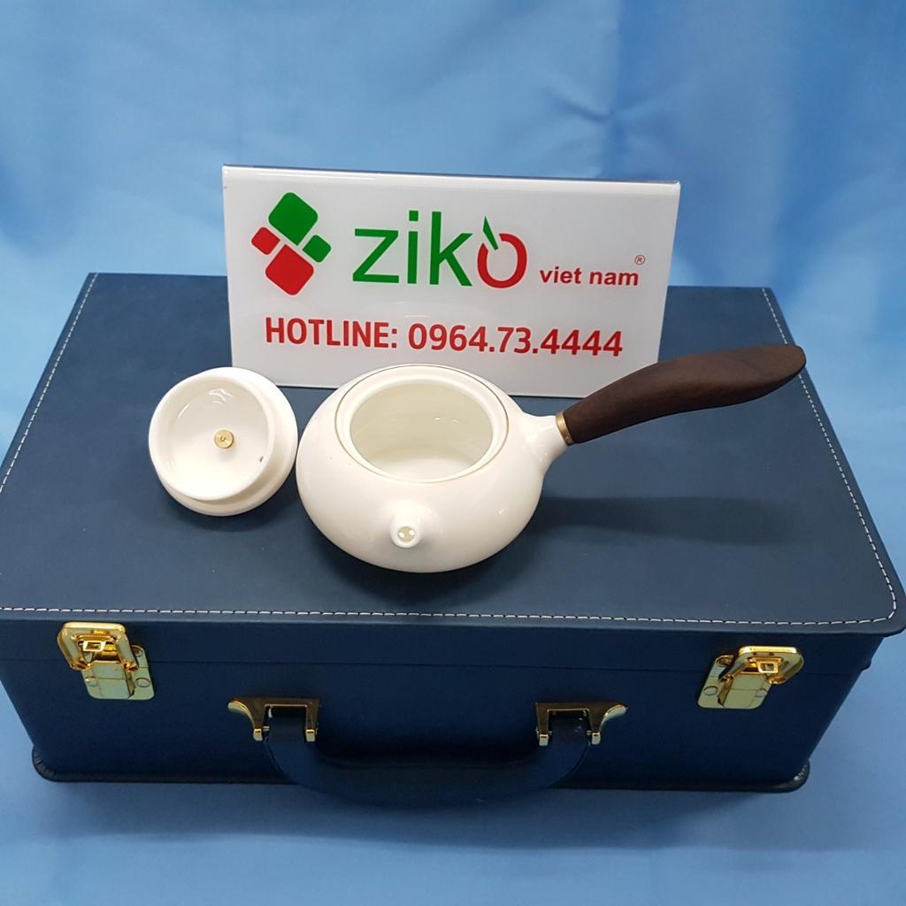 Bộ Ấm Trà BẠCH ĐỊNH 9 món - ĐƯỜNG VŨ - Set bộ ấm trà quà tặng trong hộp da cao cấp