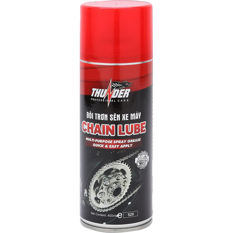 Chai Xịt, Bôi Trơn Sên Chống Văng Thunder Chain Lube 2020 (400ml)