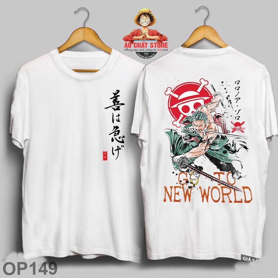 Áo ZORO ONE PIECE NEW WORLD Cực Ngầu - Áo Thun Hải Tặc ZORO Mẫu Mới OP149