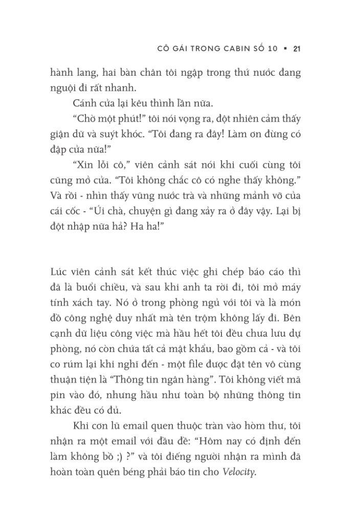 Sách Cô Gái Trong Cabin Số 10