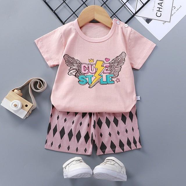 Bộ cộc tay mùa hè cho bé trai và bé gái chất đẹp, mát size 73-100